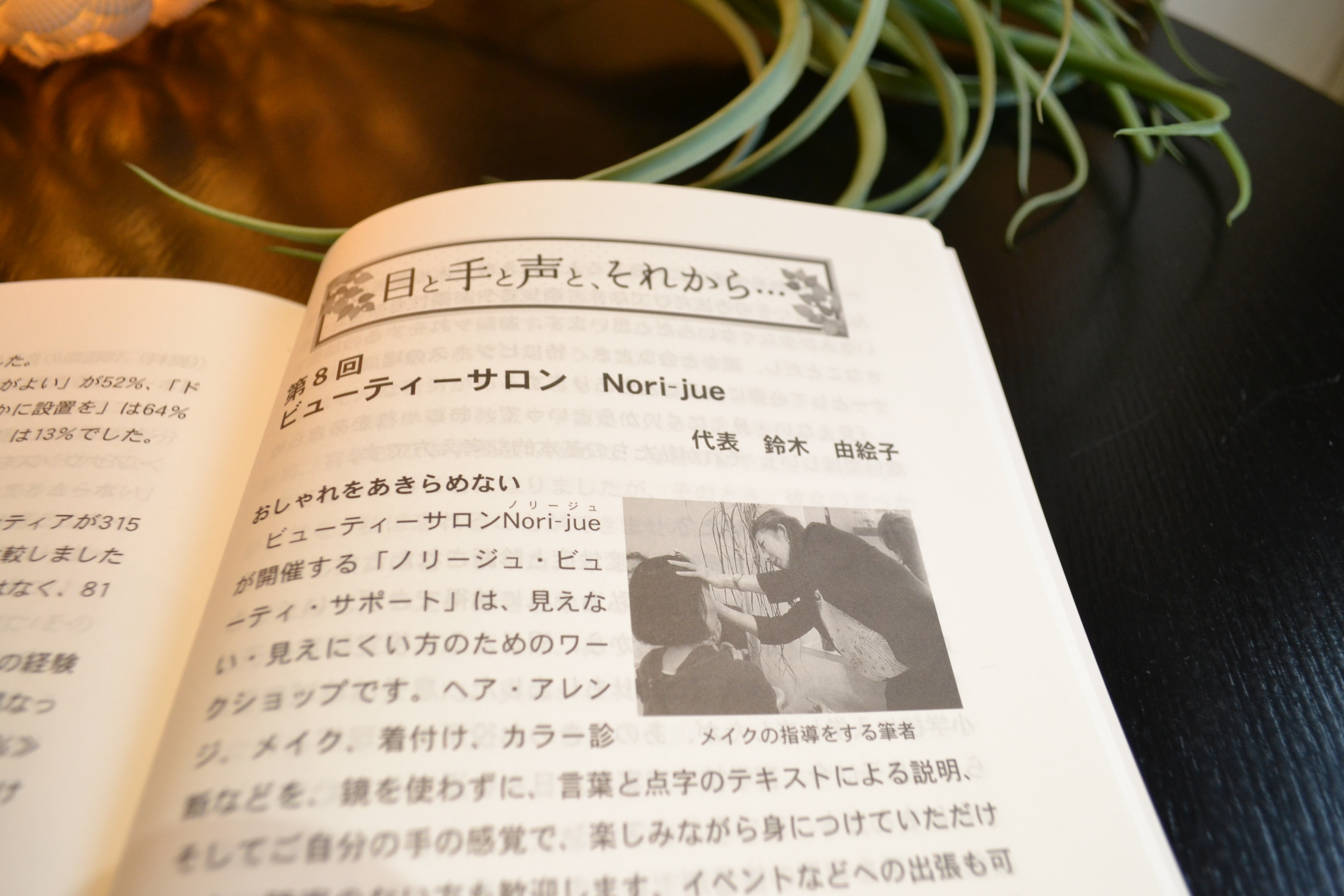 NEWS!　月刊誌「視覚障害」に取り上げていただきました！