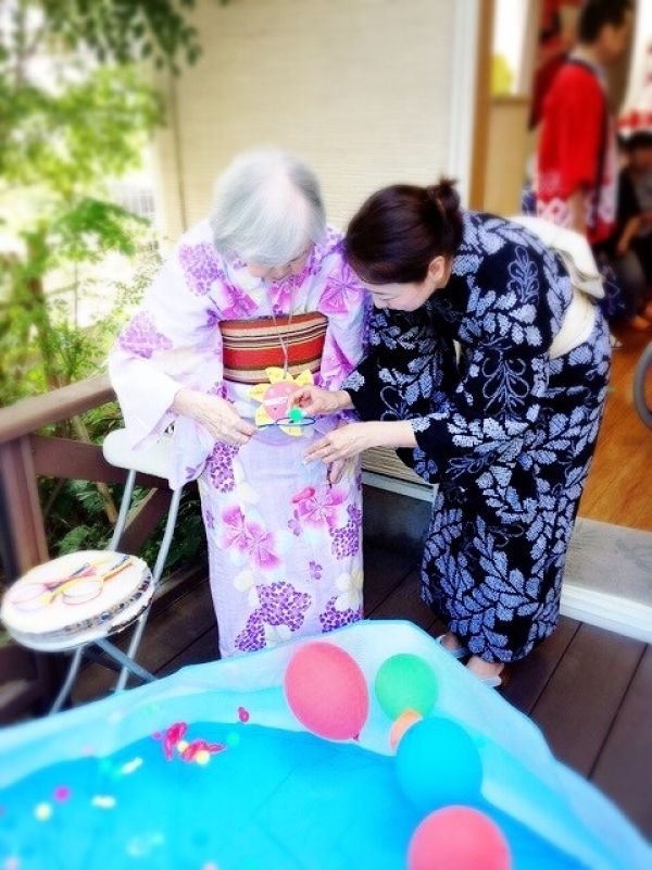 夏祭り！ホームでのお支度準備！